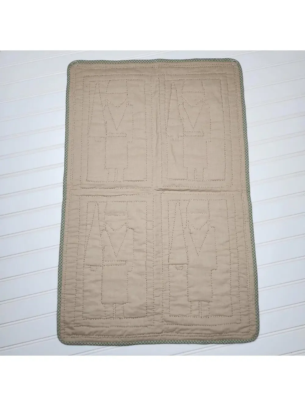 Handmade Quilted Christmas Wall Hanging with Santa Design
